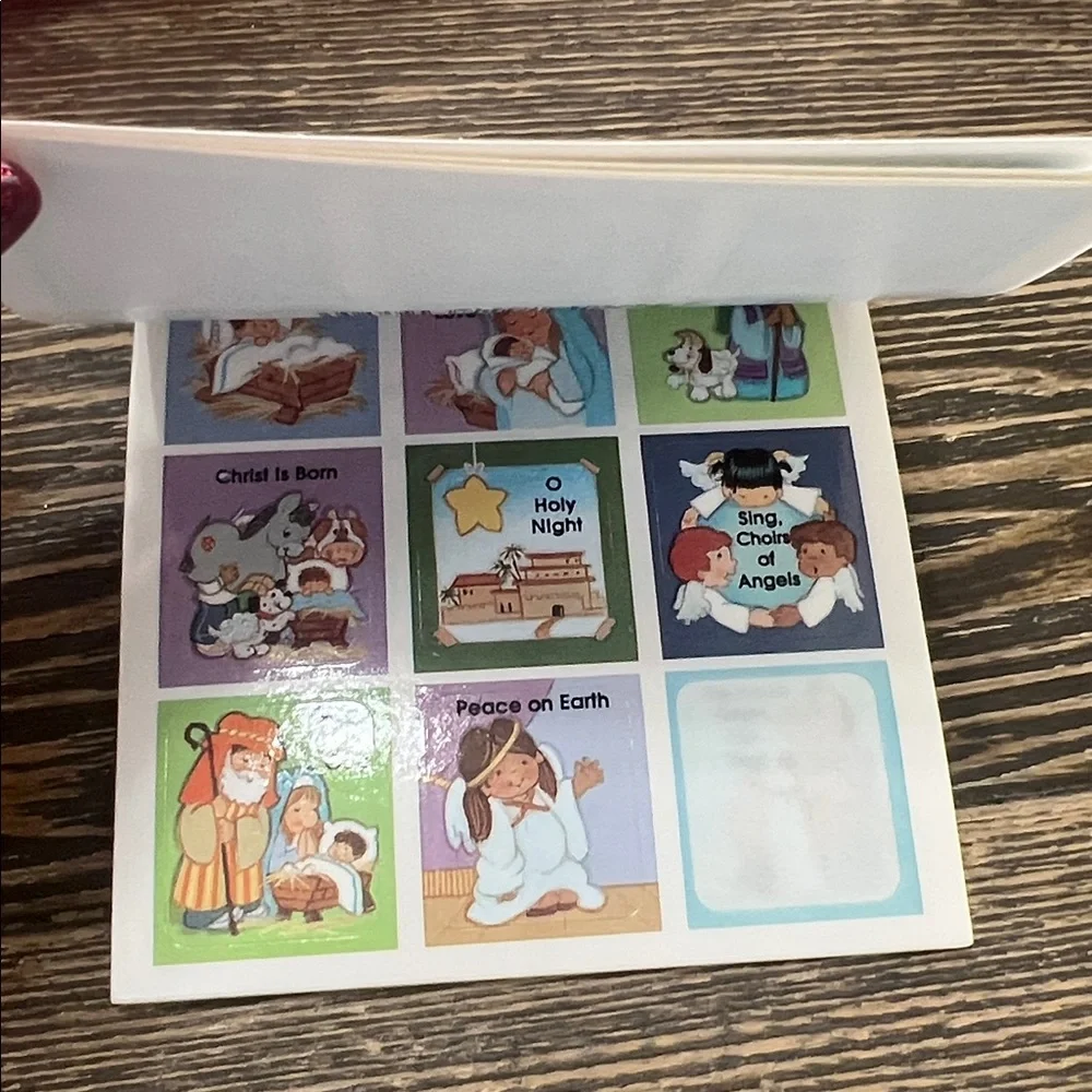 Vintage 1992 Redi-Stix Christmas Pageant Sticker Set Made‎ in USA 54 Stickers